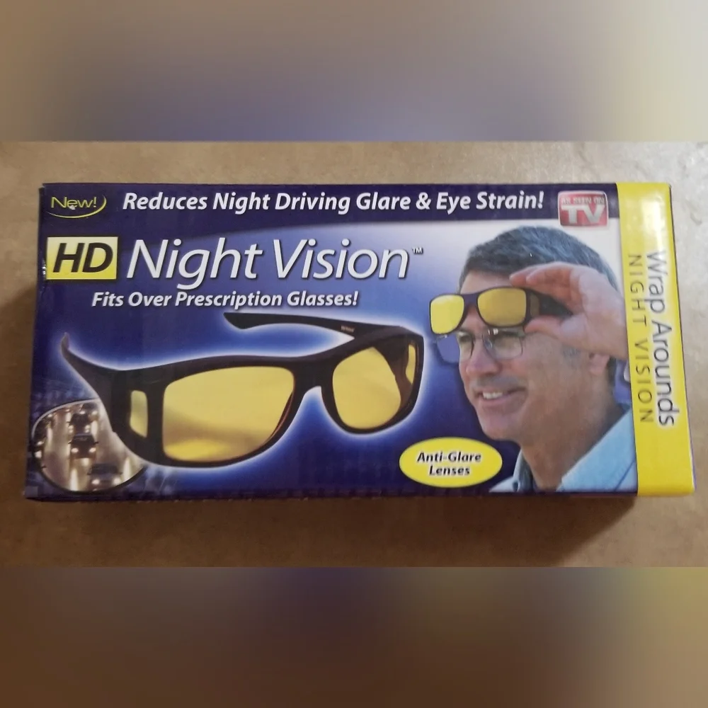 Yellow Anti-Glare Night Driving Glasses